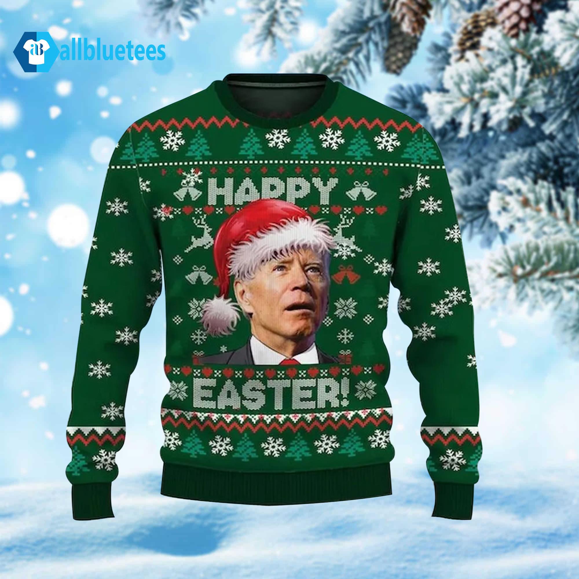 Joe Biden Happy Easter Ugly Christmas Sweater Joe Biden Happy Easter Ugly Christmas Sweater