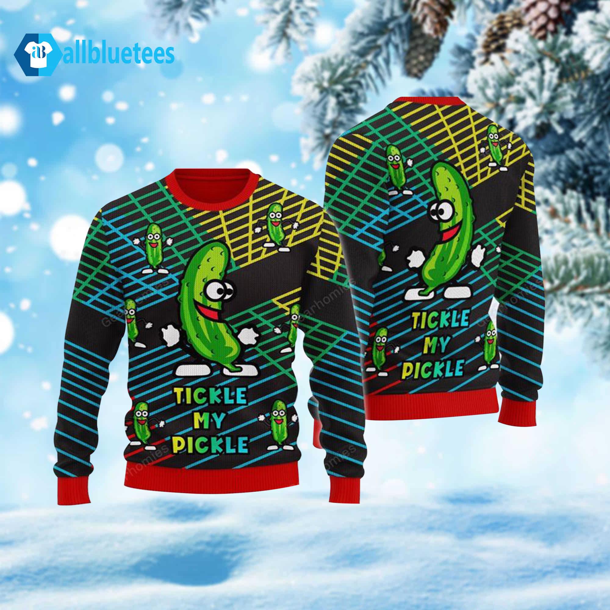 Tickle My Pickle Ugly Christmas Sweater Tickle My Pickle Ugly Christmas Sweater