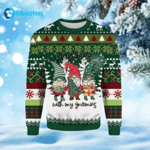 Christmas With My Gnomies Ugly Christmas Sweater