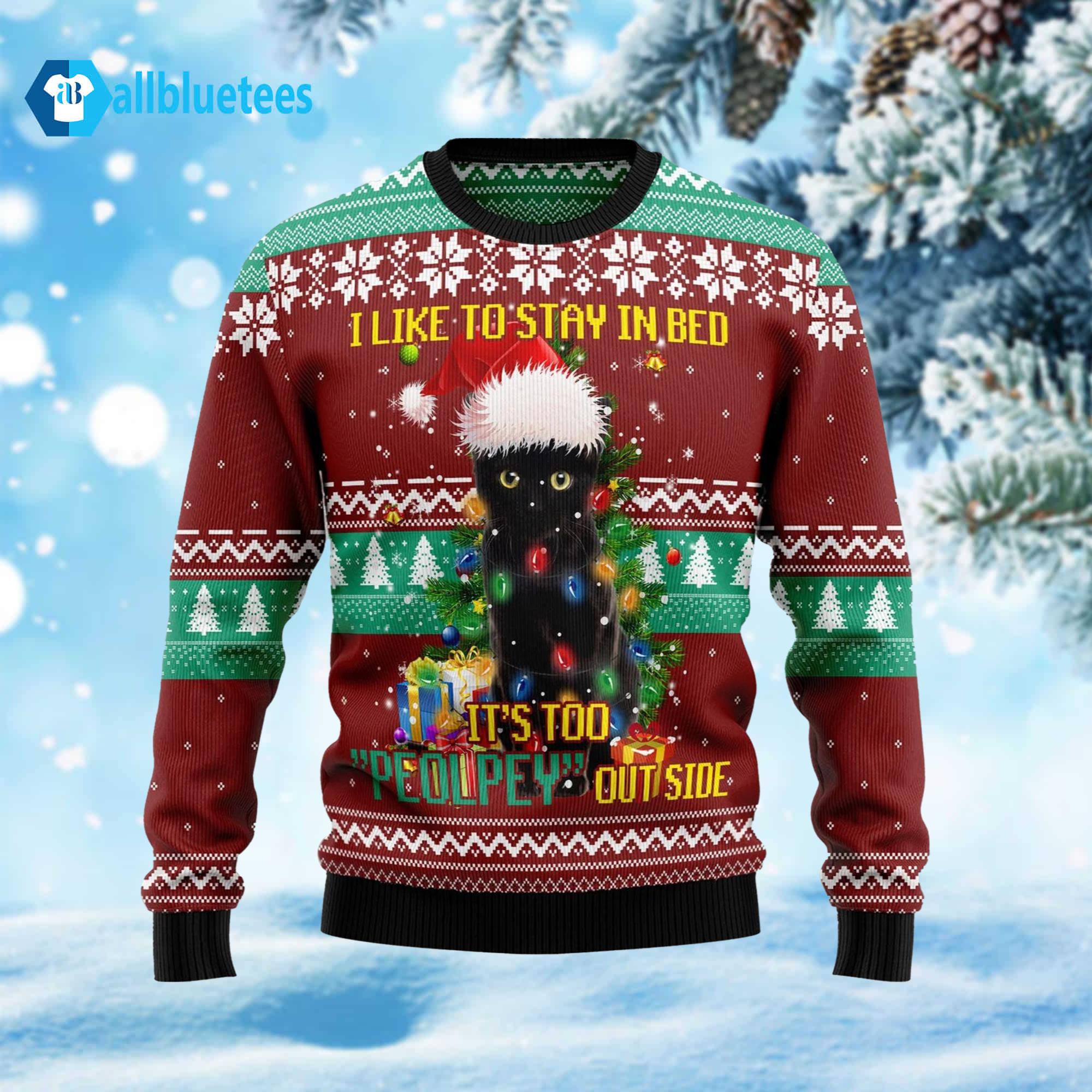 Meowy Cat Lover Ugly Christmas Sweater Meowy Cat Lover Ugly Christmas Sweater