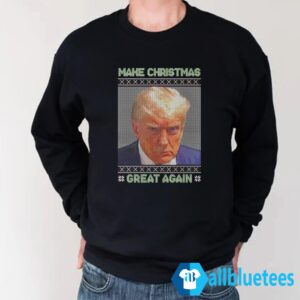 Trump Mugshot Make Christmas Great Again Sweater