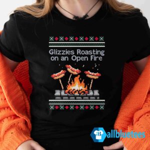 Glizzies Roasting Tacky Christmas Sweater Lady T Shirt black L500.jpg