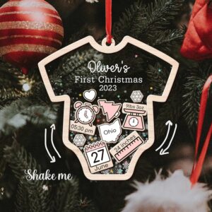 Custom Baby's First Christmas 2025 - Personalized Shaker Ornament - Customized Baby Name, New 1st Baby Gift, Baby Keepsake, 4D Shake Babies Ornament 1 ao eb.jpg
