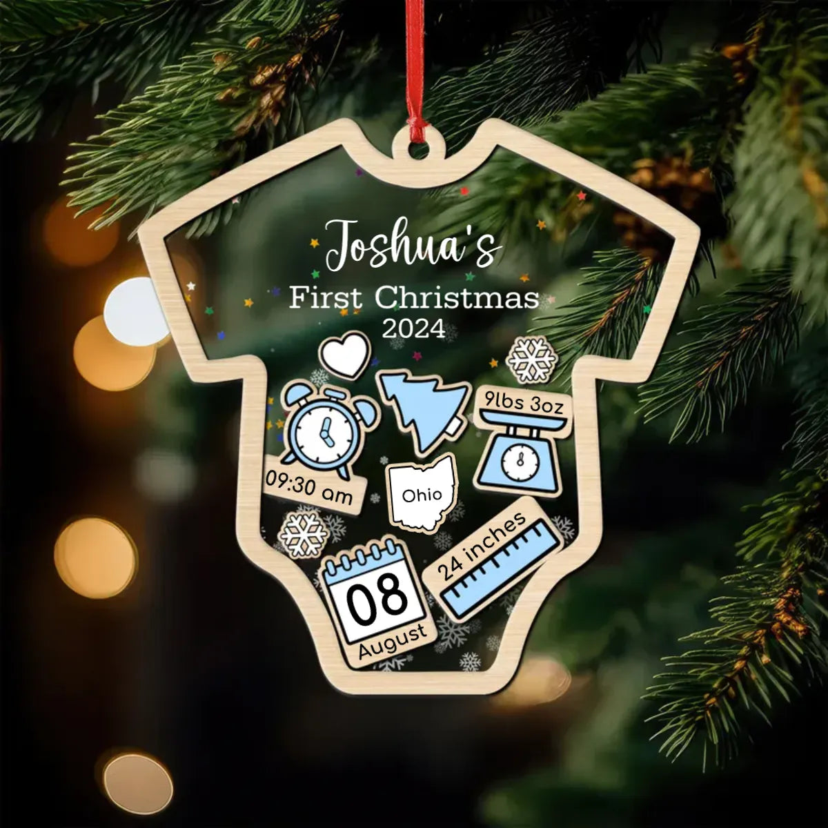 Custom Baby’s First Christmas 2025 – Personalized Shaker Ornament – Customized Baby Name, New 1st Baby Gift, Baby Keepsake, 4D Shake Babies Ornament Custom Baby’s First Christmas 2025 – Personalized Shaker Ornament – Customized Baby Name, New 1st Baby Gift, Baby Keepsake, 4D Shake Babies Ornament
