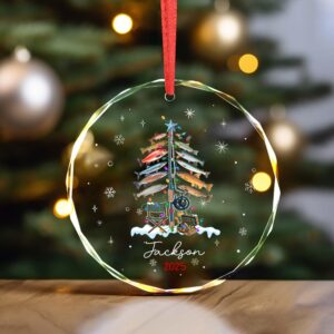 Xmas Tree Decor Gift For Fishing Lovers - Personalized Circle Glass Ornament - Christmas Gift For Fishing Lovers, Fishing Man 1 XmasTree1.jpg