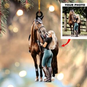 Custom Horse Photo Ornament, Personalized Equestrian Gift for Horse Lovers, Country Girl, Picture Acrylic Christmas Ornament | Horse Riding, Riders 1 Media 2 f7647f9b 5df7 440d acc2 d8e329901e9b.jpg