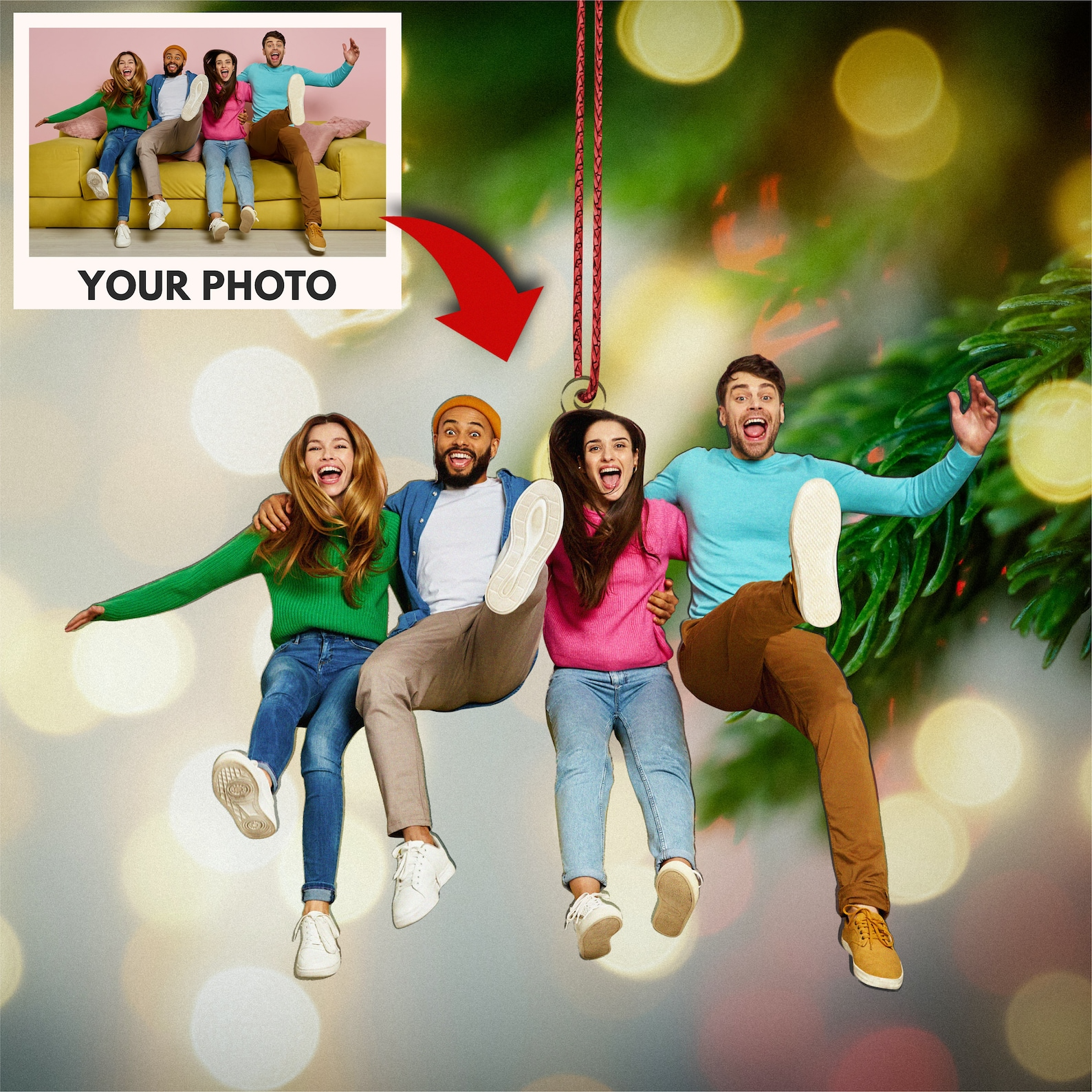 Christmas Ornament Photo Ornament, Personalized Ornament, Custom Family Photo Ornament, Acrylic Picture Ornament, Family Ornaments Christmas Ornament Photo Ornament, Personalized Ornament, Custom Family Photo Ornament, Acrylic Picture Ornament, Family Ornaments