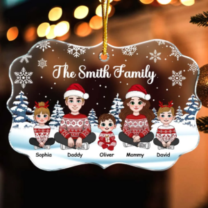 Christmas Family Ornament - Personalized Medallion Acrylic Ornament - Gift for Him/Her, Sister/Brother, Family Members 3 3c652c223e657d653d29721e230a0a14.png