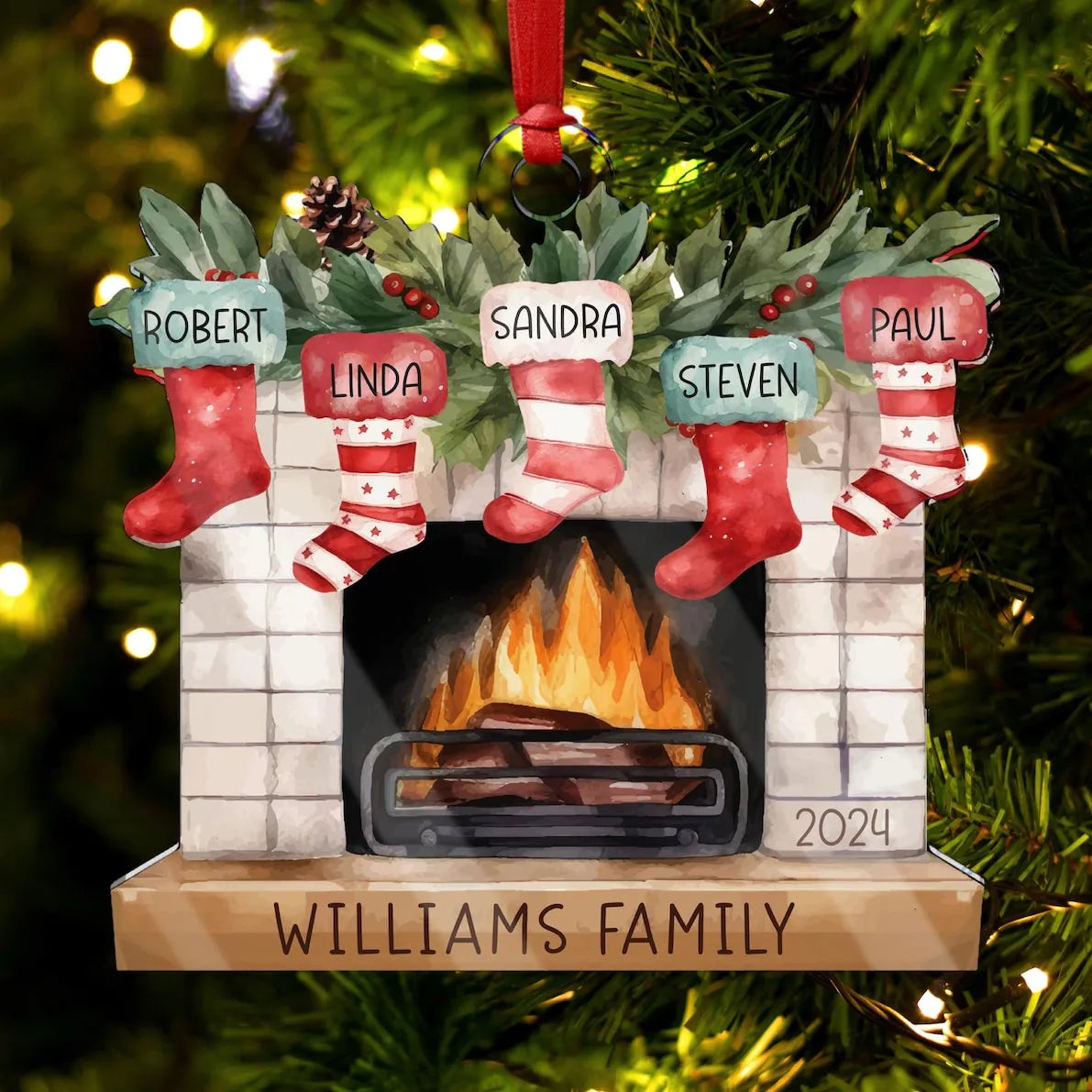 Personalized Christmas Stockings On Fireplace Custom Name Ornament – Family Christmas Stocking Ornament, Christmas Gift, Christmas Ornaments, Family Christmas Decoration Personalized Christmas Stockings On Fireplace Custom Name Ornament – Family Christmas Stocking Ornament, Christmas Gift, Christmas Ornaments, Family Christmas Decoration