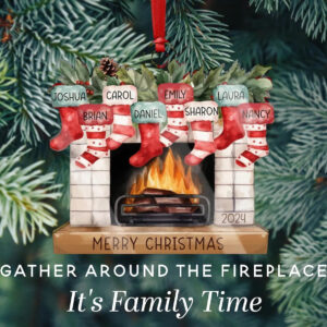 Personalized Christmas Stockings On Fireplace Custom Name Ornament - Family Christmas Stocking Ornament, Christmas Gift, Christmas Ornaments, Family Christmas Decoration 3 Media 3 4b07a071 cf2d 401e 8510 d4f80aa1e133.jpg
