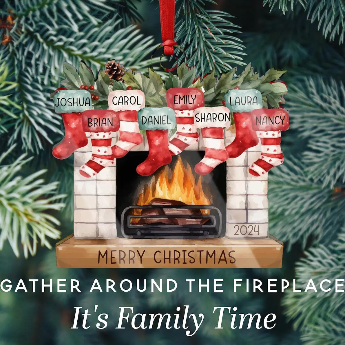 Personalized Christmas Stockings On Fireplace Custom Name Ornament – Family Christmas Stocking Ornament, Christmas Gift, Christmas Ornaments, Family Christmas Decoration Personalized Christmas Stockings On Fireplace Custom Name Ornament – Family Christmas Stocking Ornament, Christmas Gift, Christmas Ornaments, Family Christmas Decoration