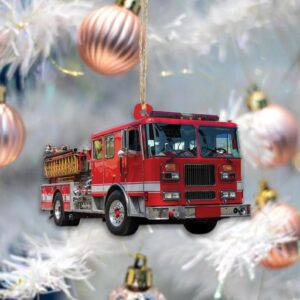 Custom Fire Truck Ornament - Personalized Photo Gift for Firefighter, Paramedic | Christmas Decoration 2 Media 4 08ddf6ac 23c5 42ac a16c 29c1232ee88e.jpg