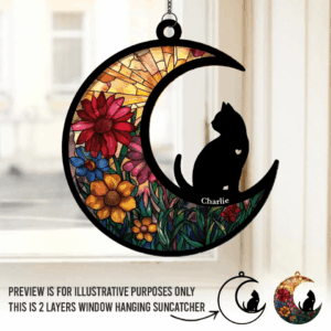 Personalized Cat Window Hanging Suncatcher Ornament - Gift for Cat Owner, Cat Lovers, Cat Mom, Cat Dad 1 MyThoughtsAreWithYou 4.png