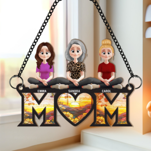 Mom Mother’s Day Gift – Personalized Window Hanging Suncatcher Ornament