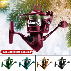 Fishing Rod – Personalized Christmas Fishing Ornament – Gift For Fish Ornaments For Fishing Lover