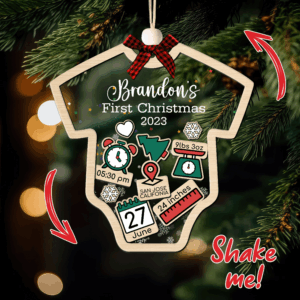 Custom Baby's First Christmas 2025 Ver .2 - Personalized Shaker Ornament - Customized Baby Name, New 1st Baby Gift, Baby Keepsake, 4D Shake Babies 1 baby s first christmas ornament ver 2 personalized custom shaker ornament babies 1st christmas ornament customized baby name new baby gift baby keepsake 4d shake babies ornament suzitee store.png
