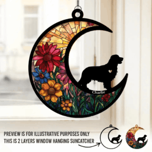 Personalized Dog Window Hanging Suncatcher Ornament - Gift for Dog Owner, Dog Lovers, Dog Mom, Dog Dad 1 Don tCryBecauseItIsOver 2.png