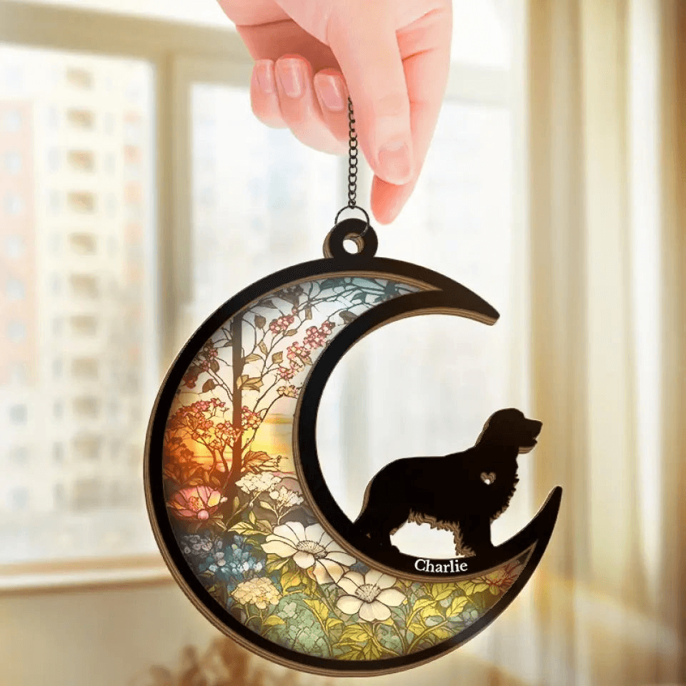 Personalized Dog Window Hanging Suncatcher Ornament – Gift for Dog Owner, Dog Lovers, Dog Mom, Dog Dad Personalized Dog Window Hanging Suncatcher Ornament – Gift for Dog Owner, Dog Lovers, Dog Mom, Dog Dad
