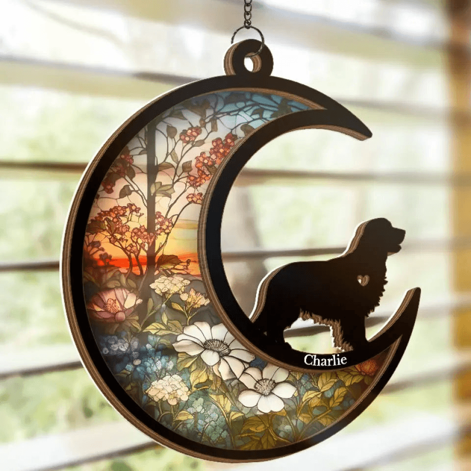 Personalized Dog Window Hanging Suncatcher Ornament – Gift for Dog Owner, Dog Lovers, Dog Mom, Dog Dad Personalized Dog Window Hanging Suncatcher Ornament – Gift for Dog Owner, Dog Lovers, Dog Mom, Dog Dad