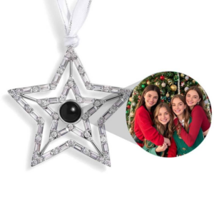 Custom Photo Star Projection Ornament – Personalized Christmas Decoration Gifts