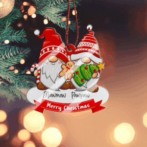 Christmas Family Gnome Ornament - Custom Shaped Ornament Acrylic - Christmas Gift for Family, Friends, Babies, Mothers and Grandma 2 christmas family gnome ornament custom shaped ornament acrylic christmas gift for family friends babies mothers and grandma suzitee store 3 36177160339759.png