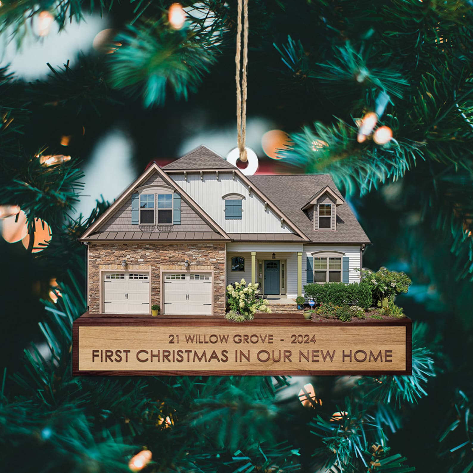 Custom House Photo Ornament, House Photo Ornament, Christmas Ornament, Family Ornament, Christmas Decor, Christmas Gift for Family Custom House Photo Ornament, House Photo Ornament, Christmas Ornament, Family Ornament, Christmas Decor, Christmas Gift for Family