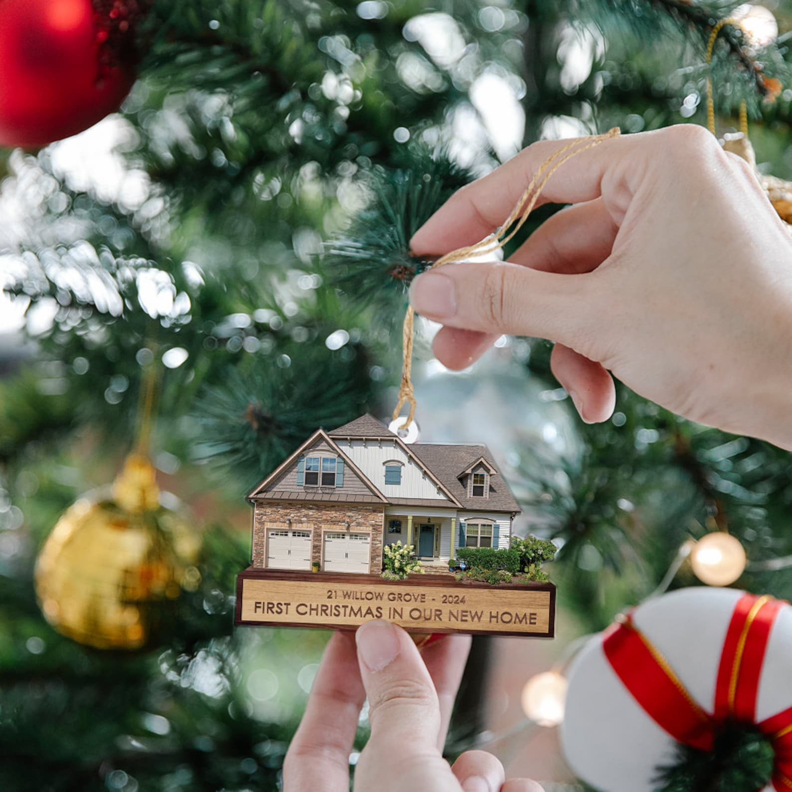 Custom House Photo Ornament, House Photo Ornament, Christmas Ornament, Family Ornament, Christmas Decor, Christmas Gift for Family Custom House Photo Ornament, House Photo Ornament, Christmas Ornament, Family Ornament, Christmas Decor, Christmas Gift for Family