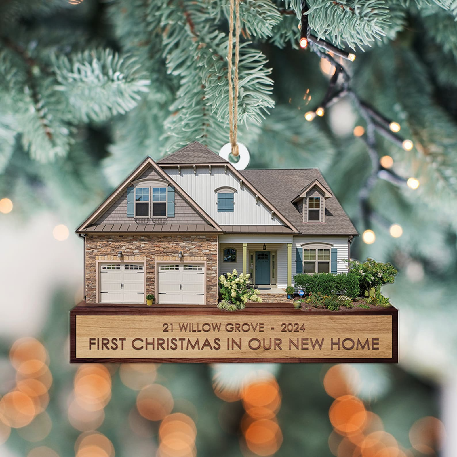 Custom House Photo Ornament, House Photo Ornament, Christmas Ornament, Family Ornament, Christmas Decor, Christmas Gift for Family Custom House Photo Ornament, House Photo Ornament, Christmas Ornament, Family Ornament, Christmas Decor, Christmas Gift for Family