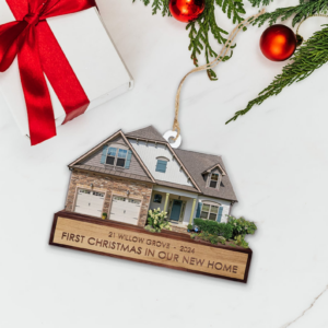 Custom House Photo Ornament, House Photo Ornament, Christmas Ornament, Family Ornament, Christmas Decor, Christmas Gift for Family 7 House 7.png