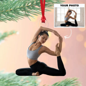 Personalized Custom Photo Ornament, Christmas Gifts For Yoga Lovers 5 Yoga 4.jpg