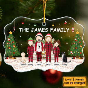 Personalized Gift For Family Christmas Ornament - Personalized Medallion Acrylic Ornament - Gift for Him/Her, Sister/Brother, Family Members 1 29983 235147 mockup 2 800x 291f4f50 7285 4a60 88df cbbd92253820.png