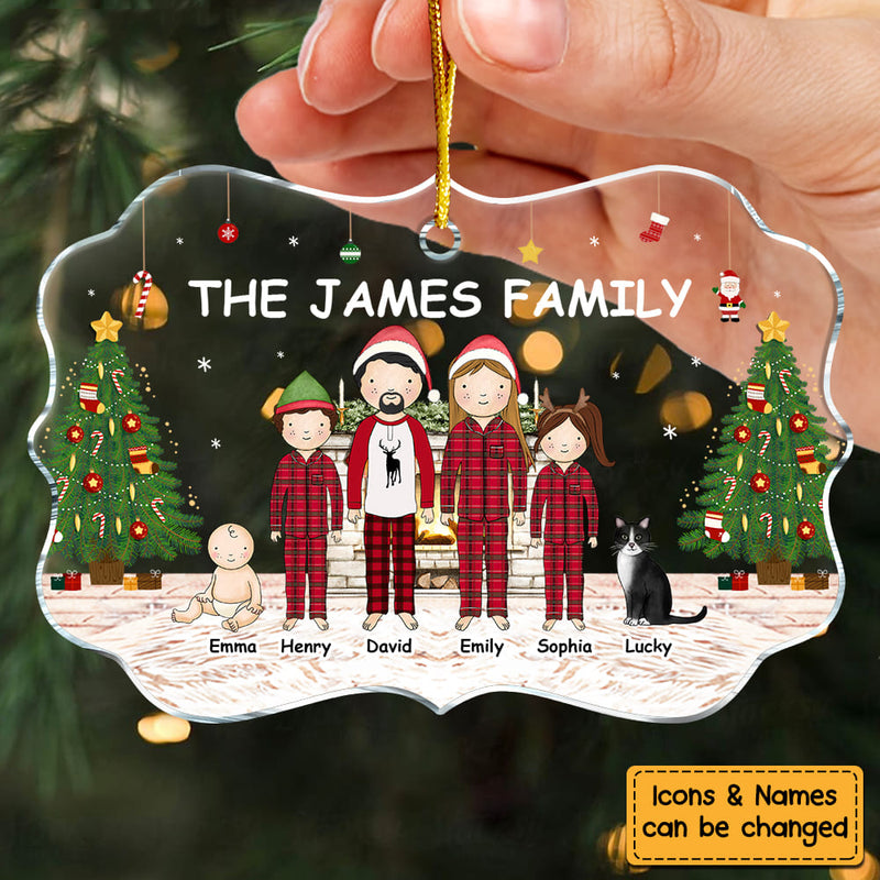 Personalized Gift For Family Christmas Ornament – Personalized Medallion Acrylic Ornament – Gift for Him/Her, Sister/Brother, Family Members Personalized Gift For Family Christmas Ornament – Personalized Medallion Acrylic Ornament – Gift for Him/Her, Sister/Brother, Family Members