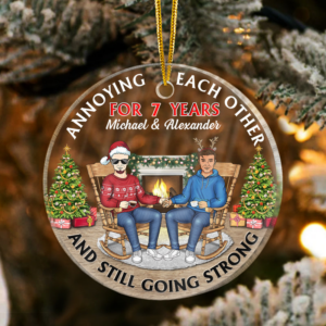 Christmas Family Couple Annoying Each Other For Years - Personalized Circle Acrylic Ornament - Gift For Couple, Husband, Wife 2 VA542 ELE1735 Mk1 2000x 4c7b9062 f25b 4386 b634 bb1fc6f35ba1.png