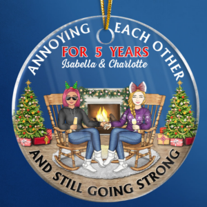 Christmas Family Couple Annoying Each Other For Years - Personalized Circle Acrylic Ornament - Gift For Couple, Husband, Wife 3 VA542 ELE1735 Mk2 2000x eacd7390 58a1 4099 9601 fd383a4be43d.png