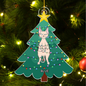 Cat Stuck In Tree - Custom Shaped Acrylic Ornament - Christmas Gift for Cat Lovers, Pet Lovers, Cat Mom, Cat Dad 3 MK 4 0f27bf4e 5395 4387 a0db 7b0.png