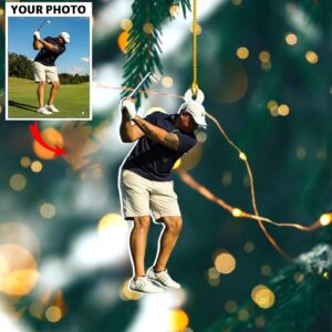 Personalized Golfer Photo Ornament - Custom Gift for Golf Players, Lovers, Golf Team, Golf Club | Christmas Ornament 1 Media 4 179ce981 b456 468e 9394 fabbdd10f369.jpg