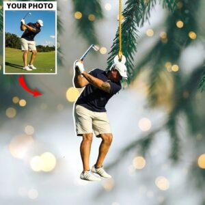 Personalized Golfer Photo Ornament - Custom Gift for Golf Players, Lovers, Golf Team, Golf Club | Christmas Ornament 4 Media 3 8cdd5754 ade9 4f31 97c6 655484474b84.jpg