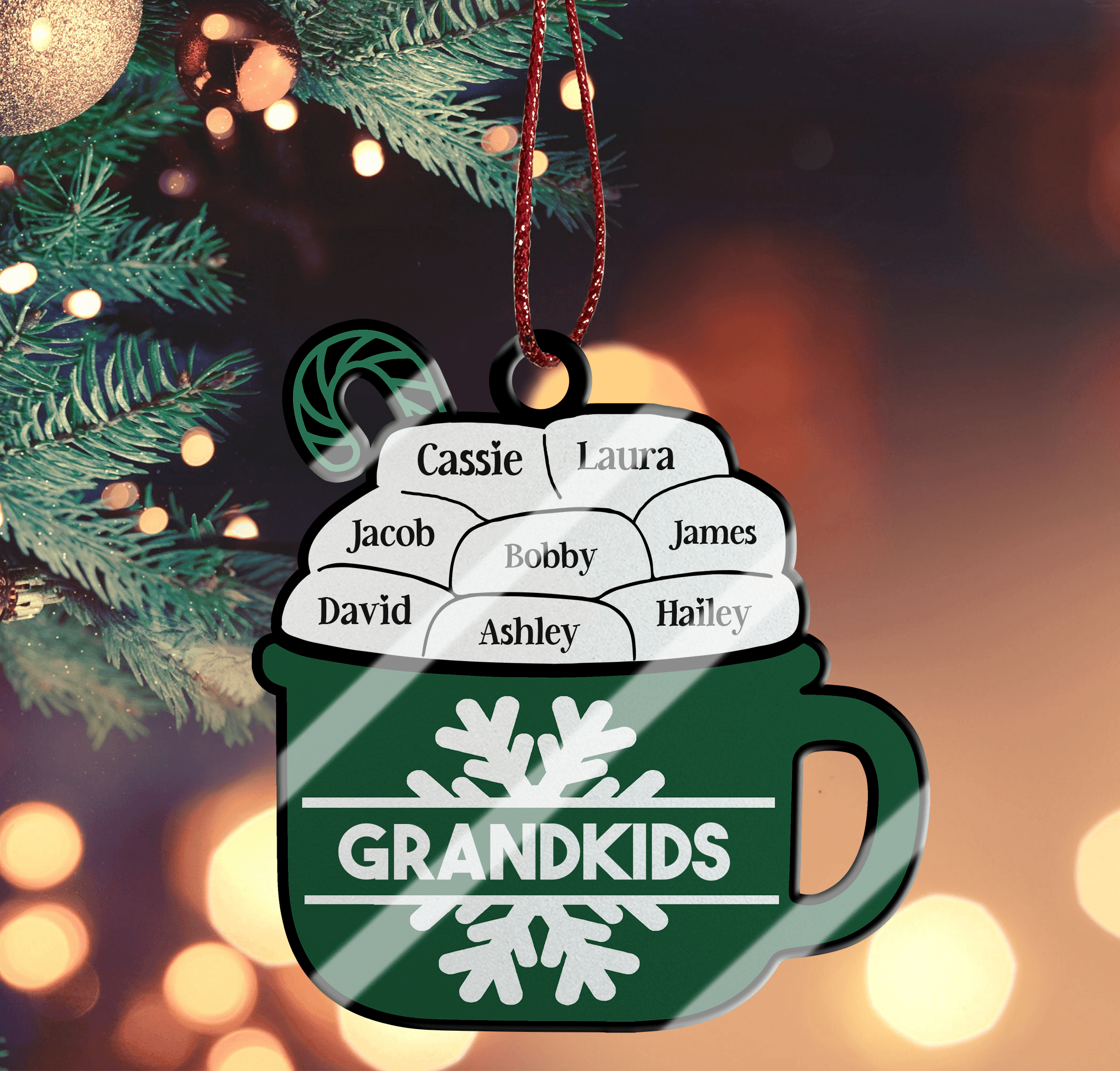 Christmas Family Hot Chocolate Ornament – Custom Ornament Acrylic – Christmas Gift for Family, Couples, Friends, Babies, Mothers and Grandma Christmas Family Hot Chocolate Ornament – Custom Ornament Acrylic – Christmas Gift for Family, Couples, Friends, Babies, Mothers and Grandma