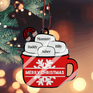 Christmas Family Hot Chocolate Ornament - Custom Ornament Acrylic - Christmas Gift for Family, Couples, Friends, Babies, Mothers and Grandma 2 christmas family hot chocolate ornament custom ornament acrylic christmas gift for family couples friends babies mothers and grandma suzitee store 3 36224987103535.png