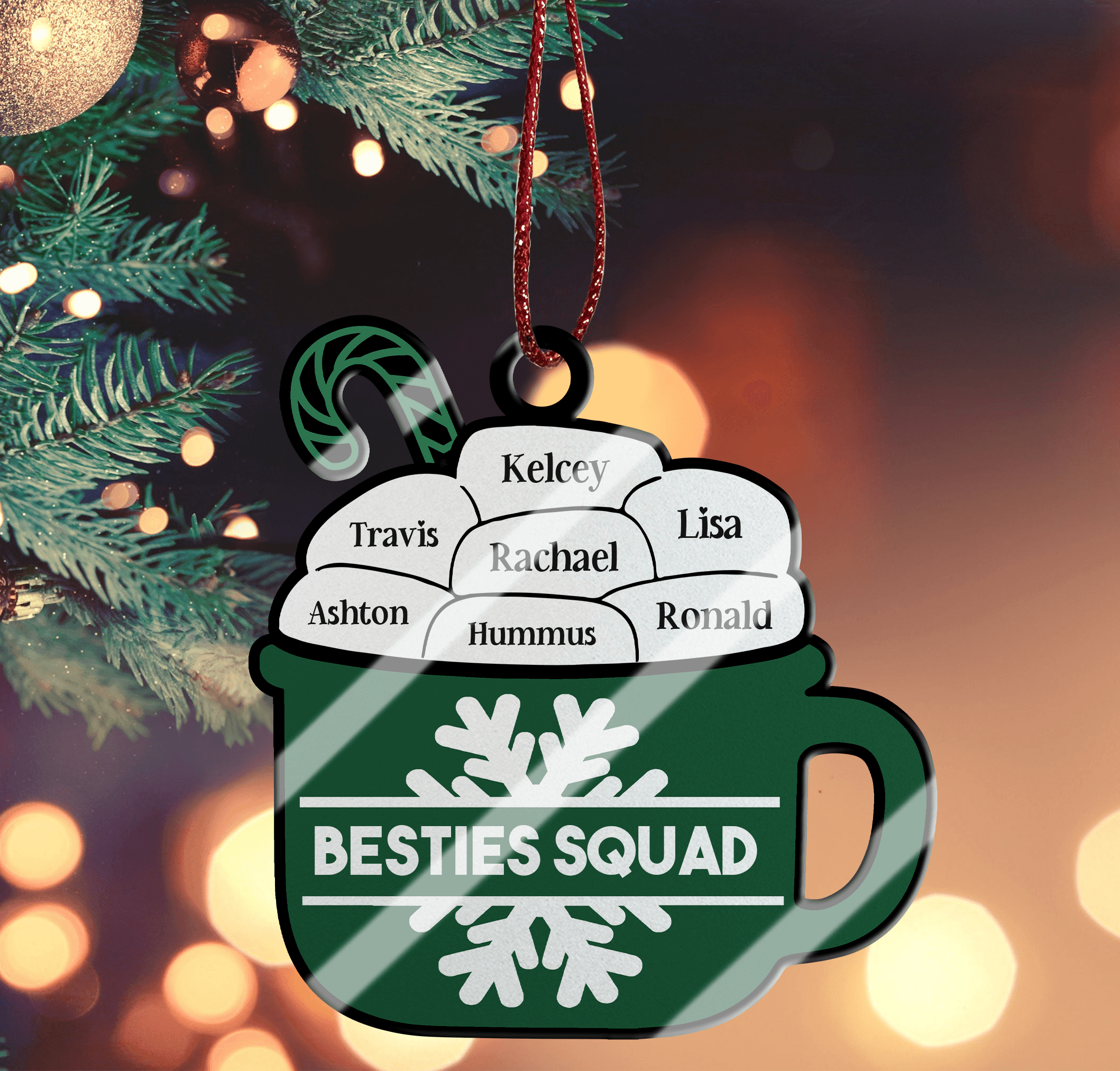 Christmas Family Hot Chocolate Ornament – Custom Ornament Acrylic – Christmas Gift for Family, Couples, Friends, Babies, Mothers and Grandma Christmas Family Hot Chocolate Ornament – Custom Ornament Acrylic – Christmas Gift for Family, Couples, Friends, Babies, Mothers and Grandma