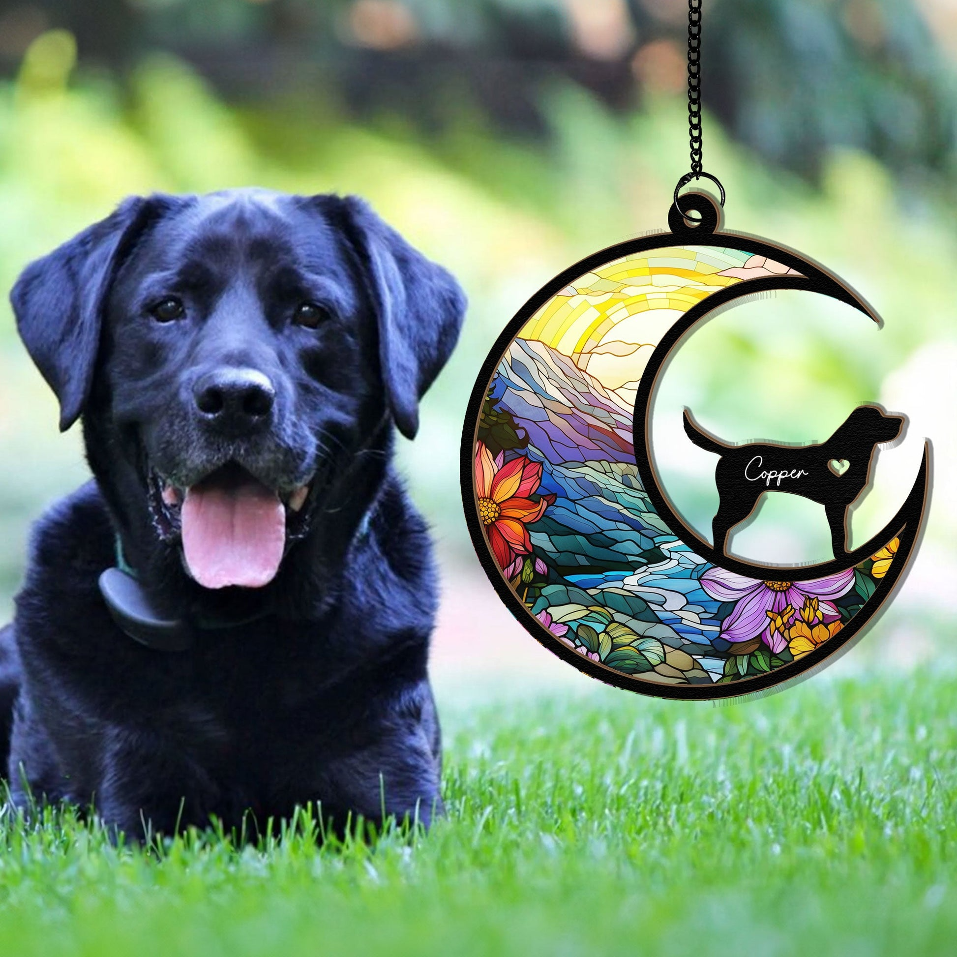 Pet Loss Dog/Cat – Personalized Window Hanging Suncatcher Ornament – Memorial Gift, Remembrance, Bereavement for Dog/Cat Owner Pet Loss Dog/Cat – Personalized Window Hanging Suncatcher Ornament – Memorial Gift, Remembrance, Bereavement for Dog/Cat Owner