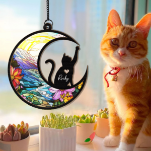 Pet Loss Dog/Cat - Personalized Window Hanging Suncatcher Ornament - Memorial Gift, Remembrance, Bereavement for Dog/Cat Owner 2 Pet Loss Personalized Window Han 2.png