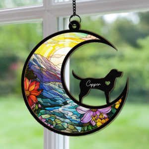 Pet Loss Dog/Cat - Personalized Window Hanging Suncatcher Ornament - Memorial Gift, Remembrance, Bereavement for Dog/Cat Owner 3 Pet Loss Personalized Window Han 3.png