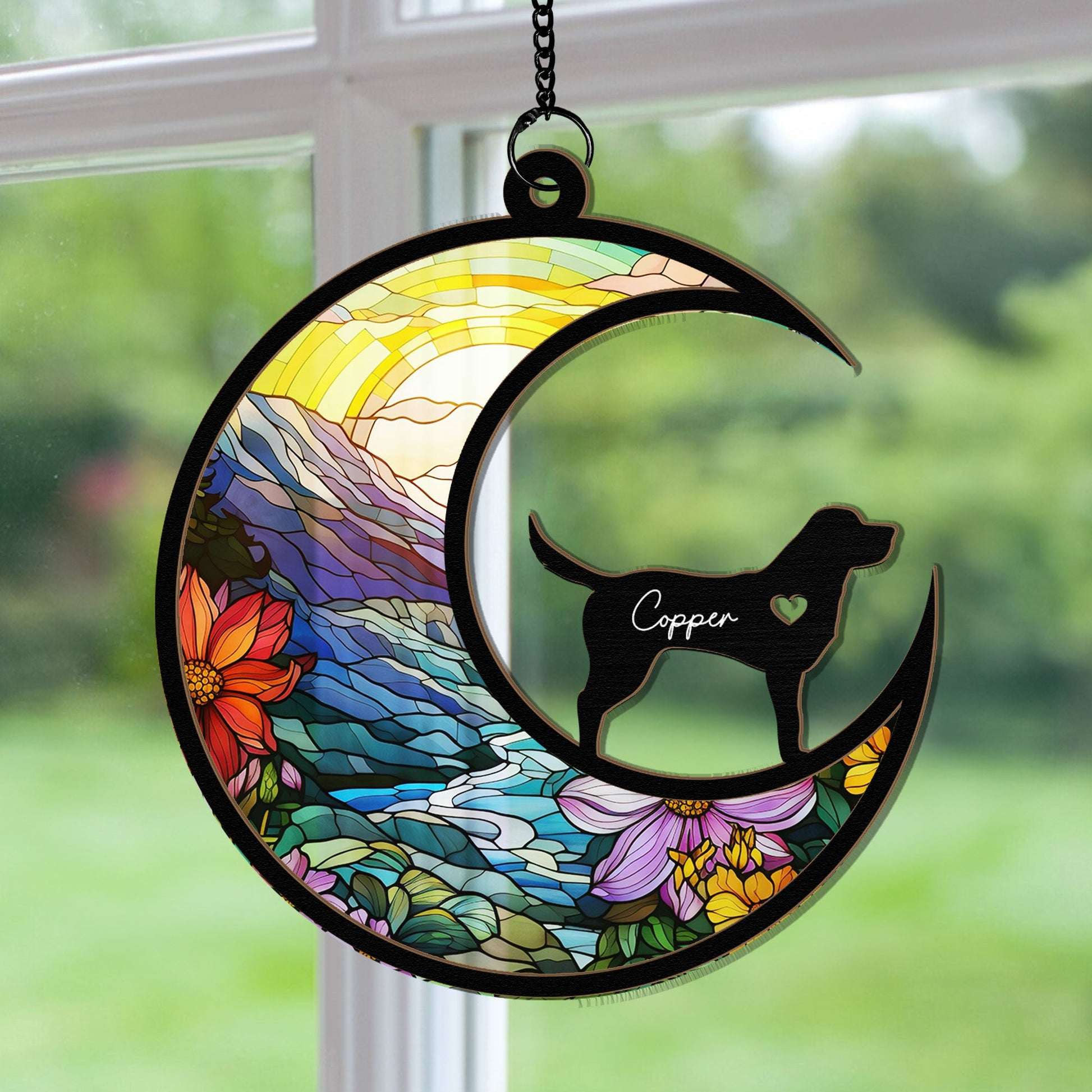 Pet Loss Dog/Cat – Personalized Window Hanging Suncatcher Ornament – Memorial Gift, Remembrance, Bereavement for Dog/Cat Owner Pet Loss Dog/Cat – Personalized Window Hanging Suncatcher Ornament – Memorial Gift, Remembrance, Bereavement for Dog/Cat Owner