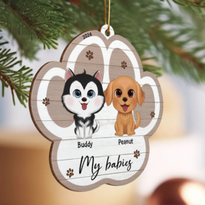 Merry Christmas Pet Lover - Personalized Wood Ornament - Christmas Gift for Dog Lovers, Cat Lovers, Pet Lovers 5 3c652c223e657d65757775736a767768 13.png