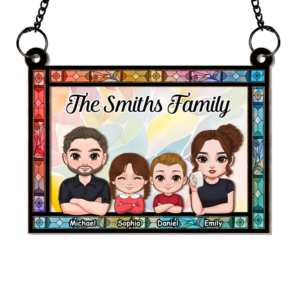 Personalized Family Member – Personalized Window Hanging Suncatcher Ornament – Gift For Family Members Personalized Family Member – Personalized Window Hanging Suncatcher Ornament – Gift For Family Members