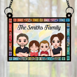 Personalized Family Member - Personalized Window Hanging Suncatcher Ornament - Gift For Family Members 3 Suncatcher 2.png