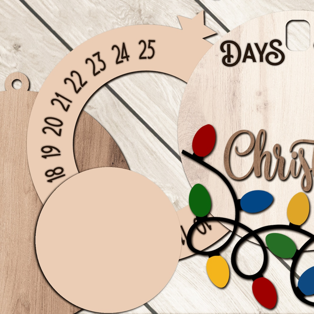 Christmas Countdown Ornament – Christmas Lights, Days Until Christmas Christmas Countdown Ornament – Christmas Lights, Days Until Christmas