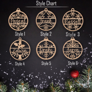 Personalized Name Wooden Ornament - Christmas Gift for Family Members, Mom, Dad 1 PersonalizedNameWoodenOrnament2.png