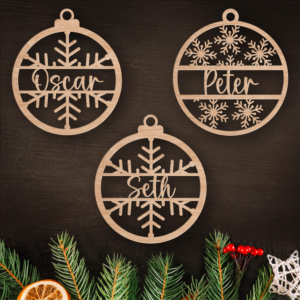 Personalized Name Wooden Ornament - Christmas Gift for Family Members, Mom, Dad 2 PersonalizedNameWoodenOrnament3.png